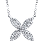 Diamond Flower Necklace - Pasha Fine Jewelry
