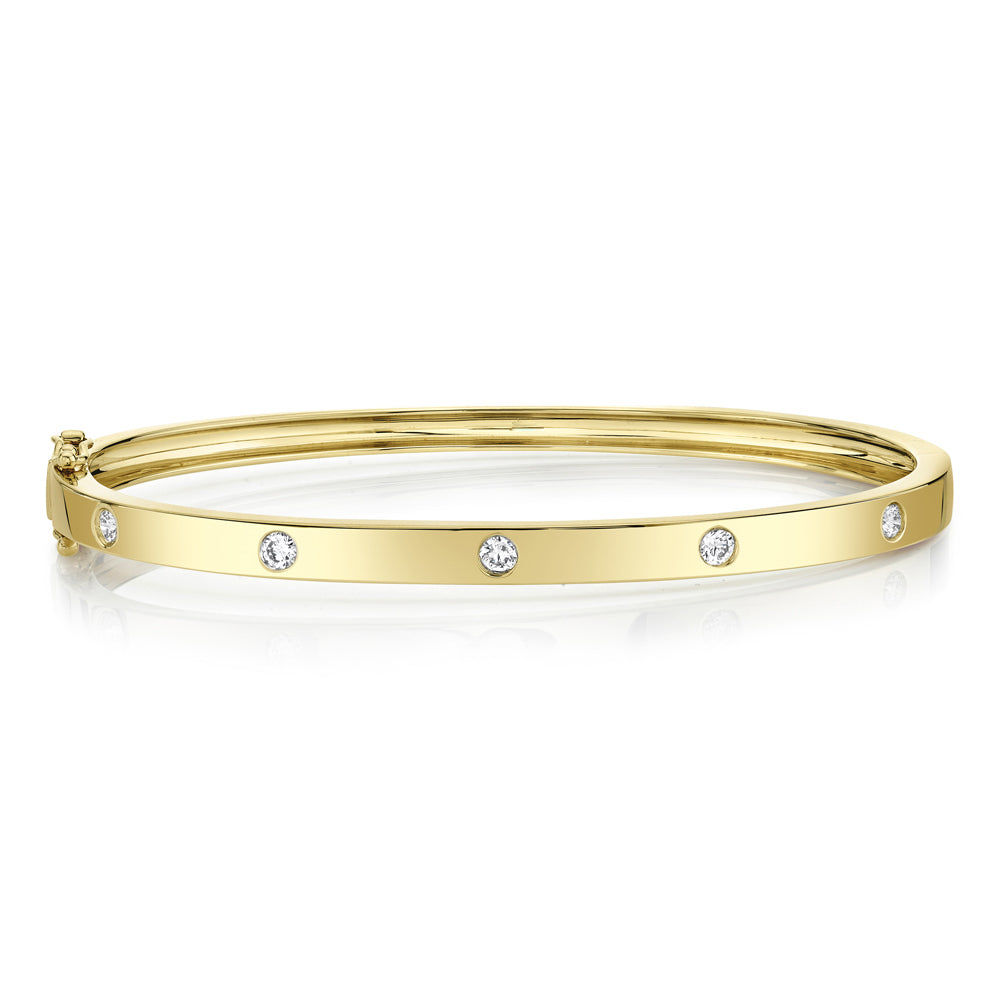 5 Stone Bangle - Pasha Fine Jewelry