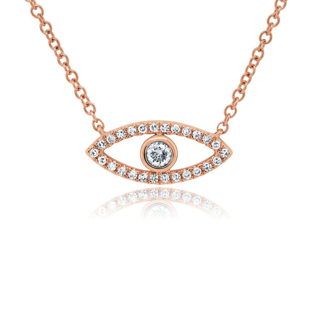 Diamond Evil Eye Pendant - Pasha Fine Jewelry