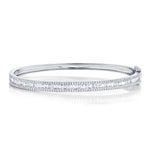 Baguette & Round Diamond Bangle - Pasha Fine Jewelry