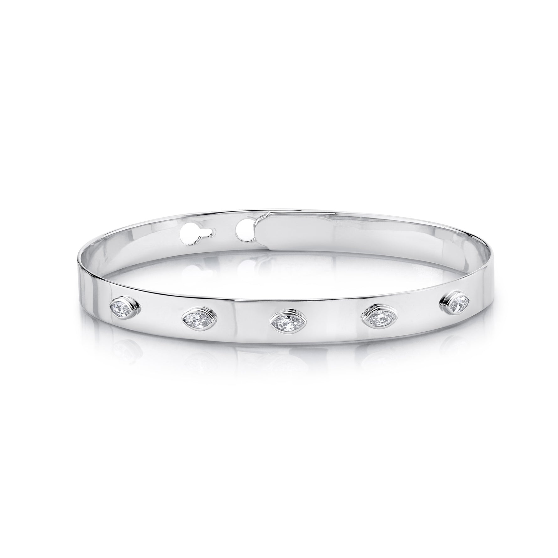 5 Stone Marquise Bangle - Pasha Fine Jewelry