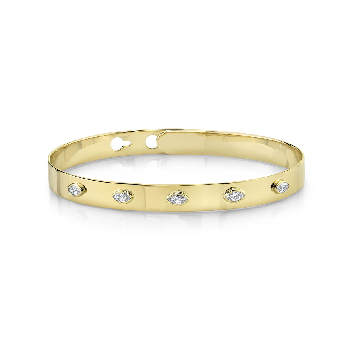 5 Stone Marquise Bangle - Pasha Fine Jewelry
