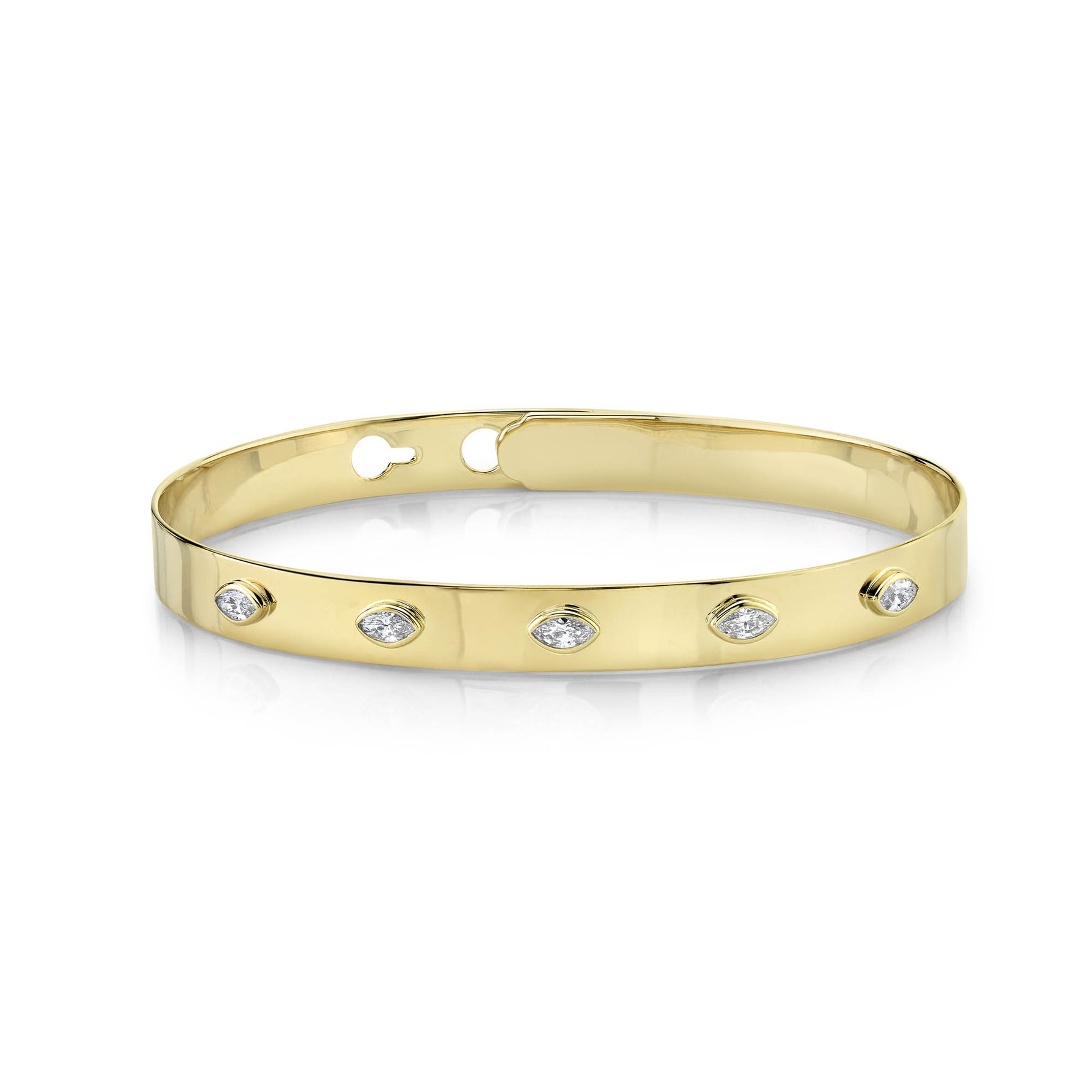 5 Stone Marquise Bangle - Pasha Fine Jewelry