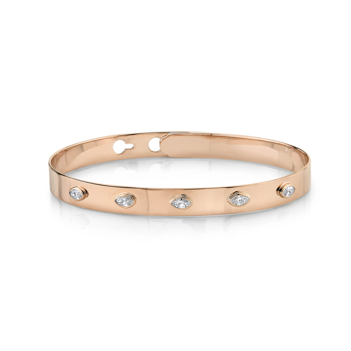 5 Stone Marquise Bangle - Pasha Fine Jewelry