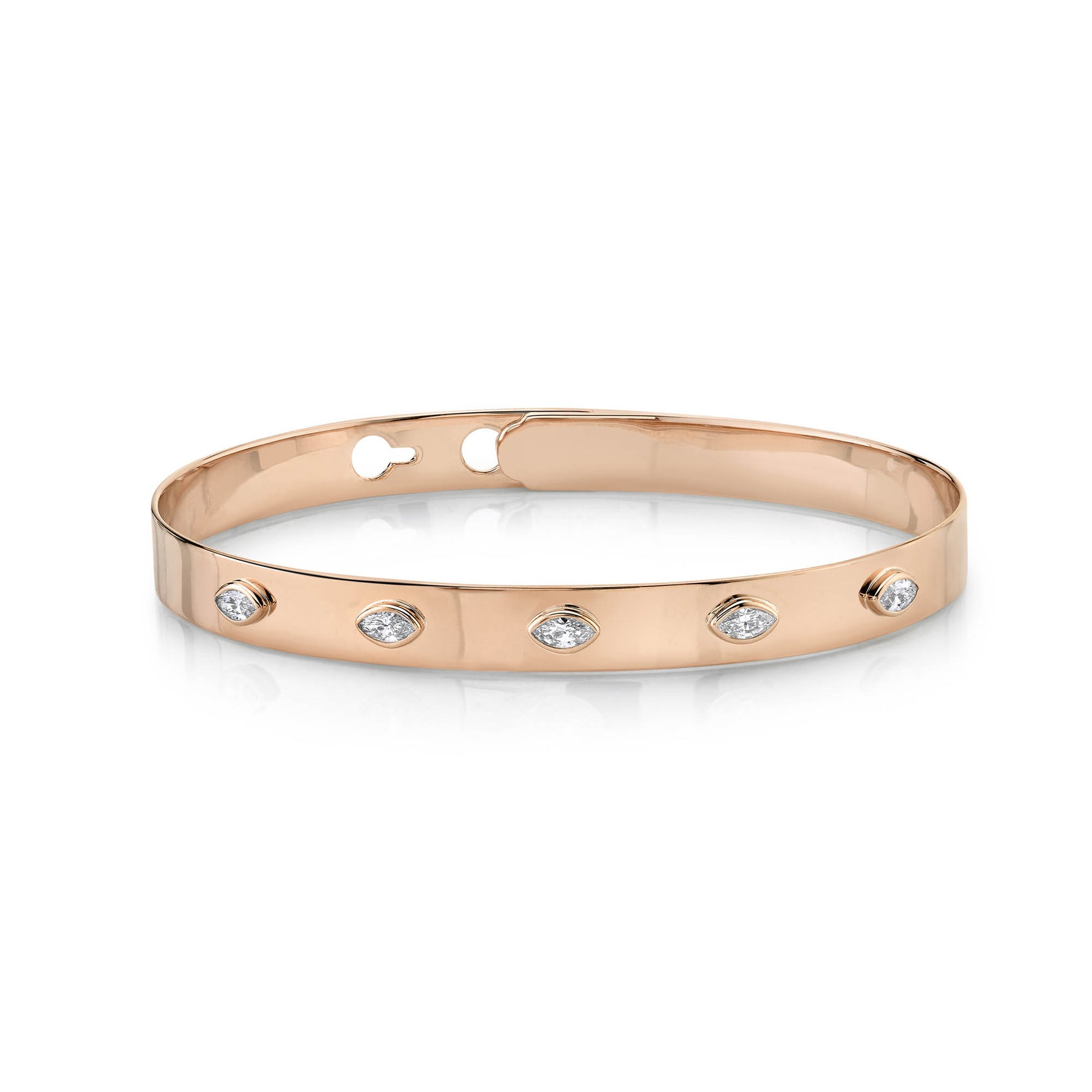 5 Stone Marquise Bangle - Pasha Fine Jewelry