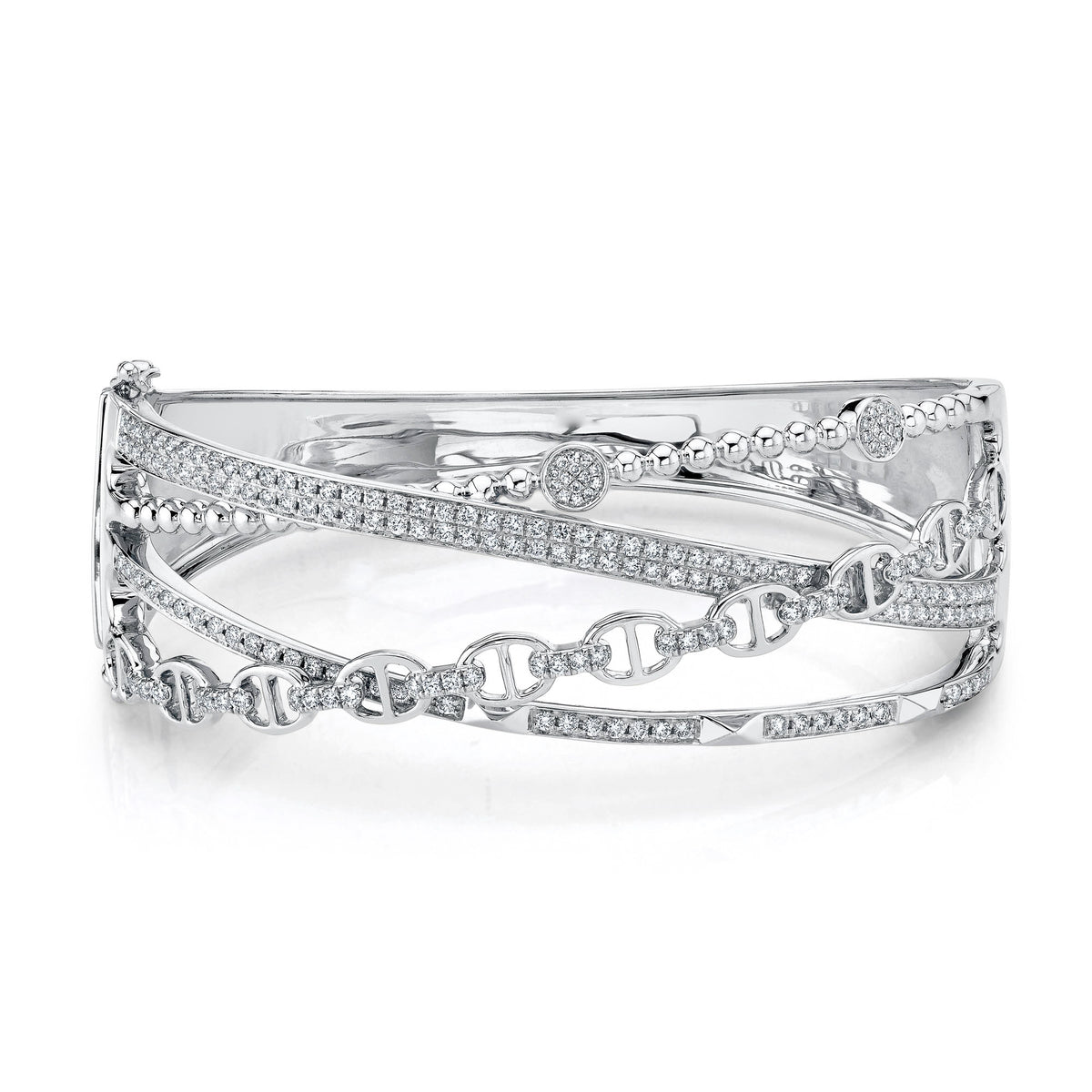 4 Criss Cross Bangle - Pasha Fine Jewelry