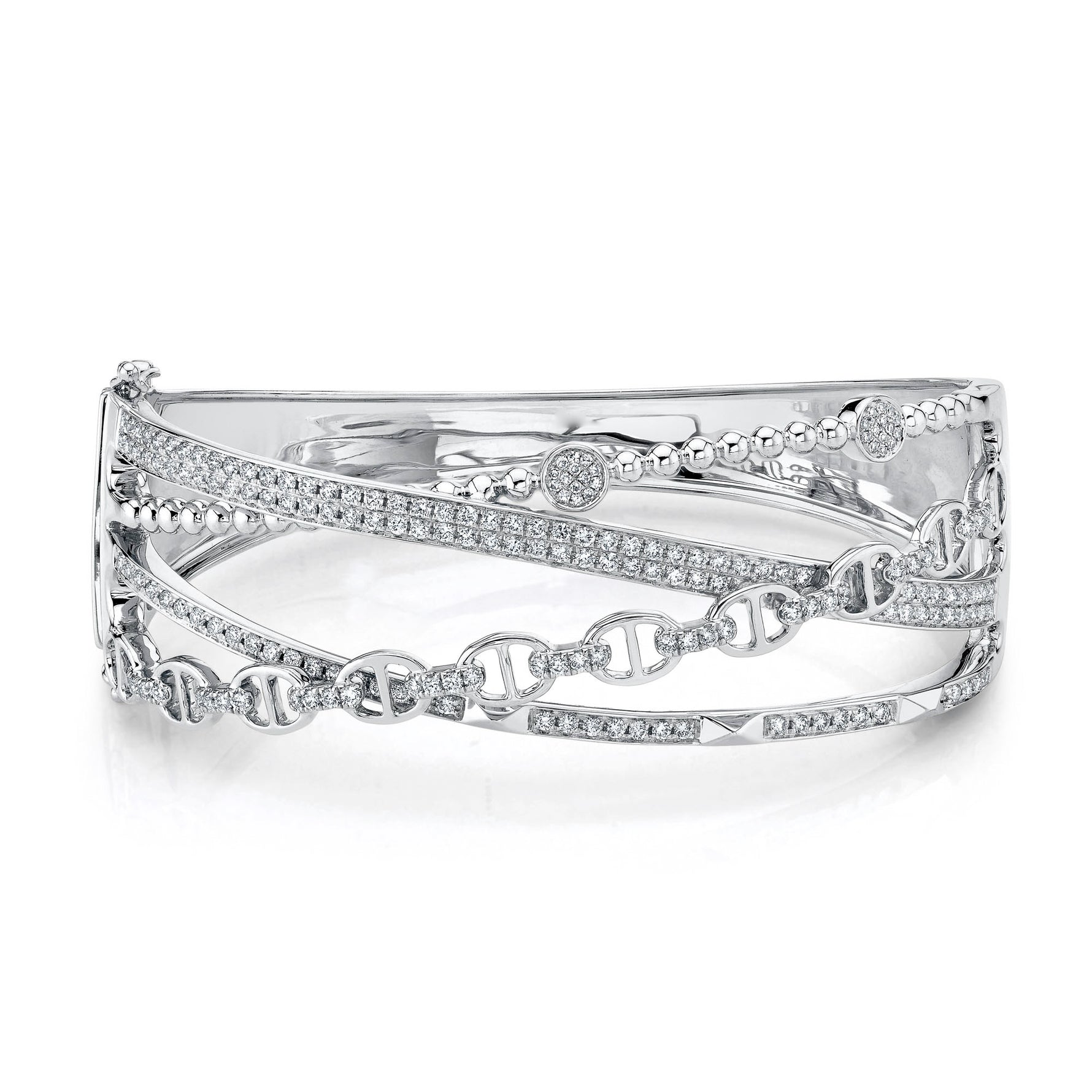 4 Criss Cross Bangle - Pasha Fine Jewelry
