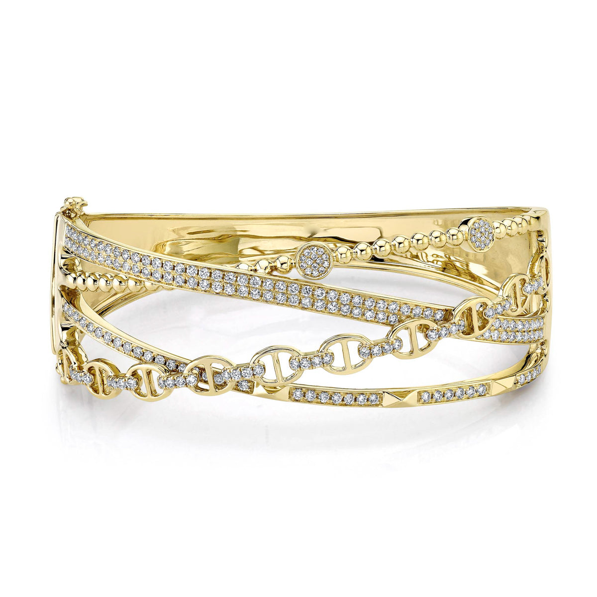 4 Criss Cross Bangle - Pasha Fine Jewelry