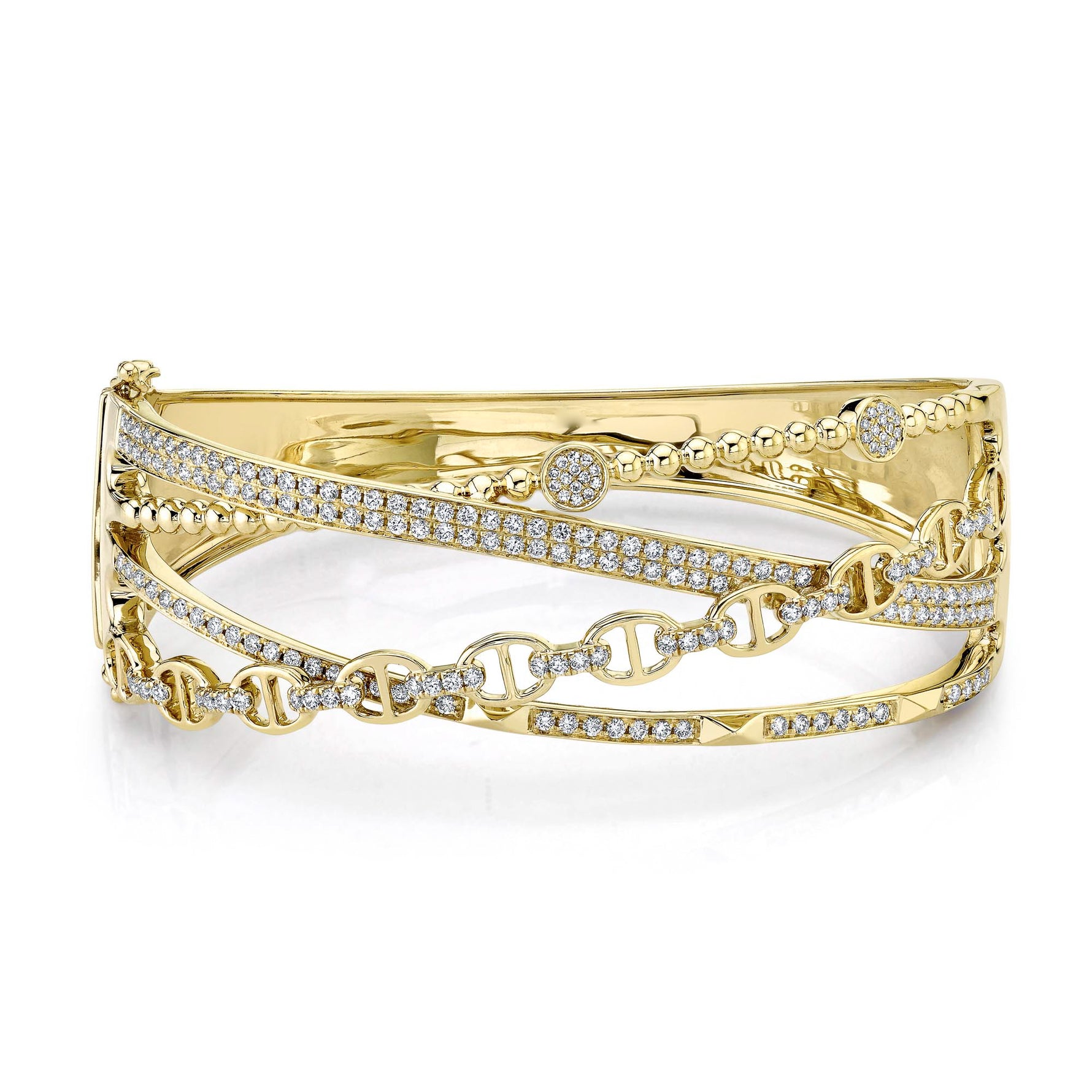 4 Criss Cross Bangle - Pasha Fine Jewelry