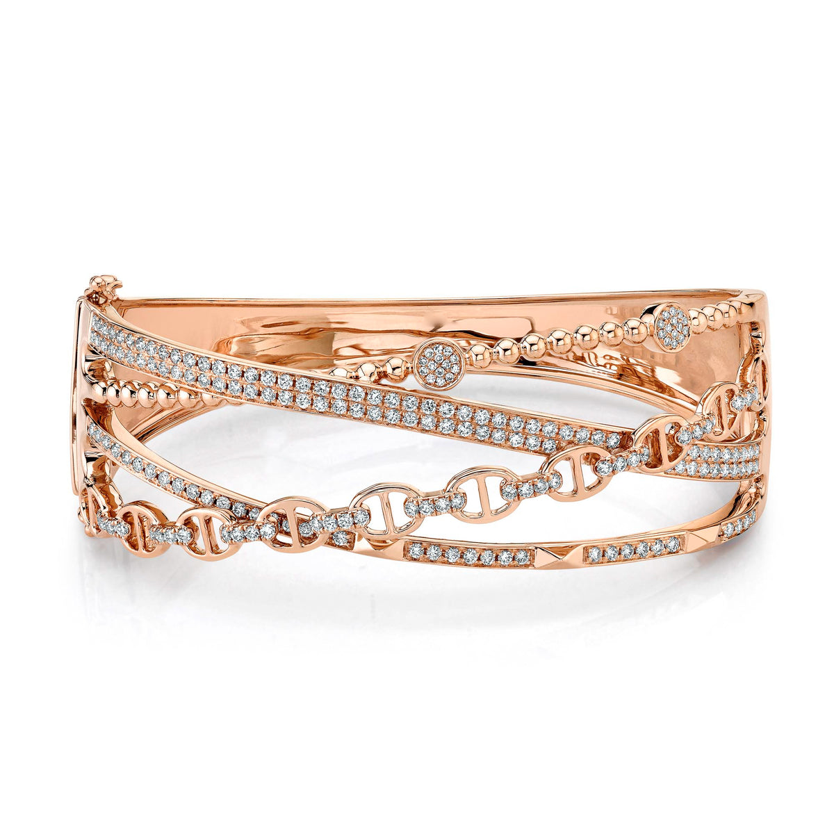 4 Criss Cross Bangle - Pasha Fine Jewelry