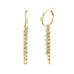 Diamond Link Huggie Earring - Pasha Fine Jewelry