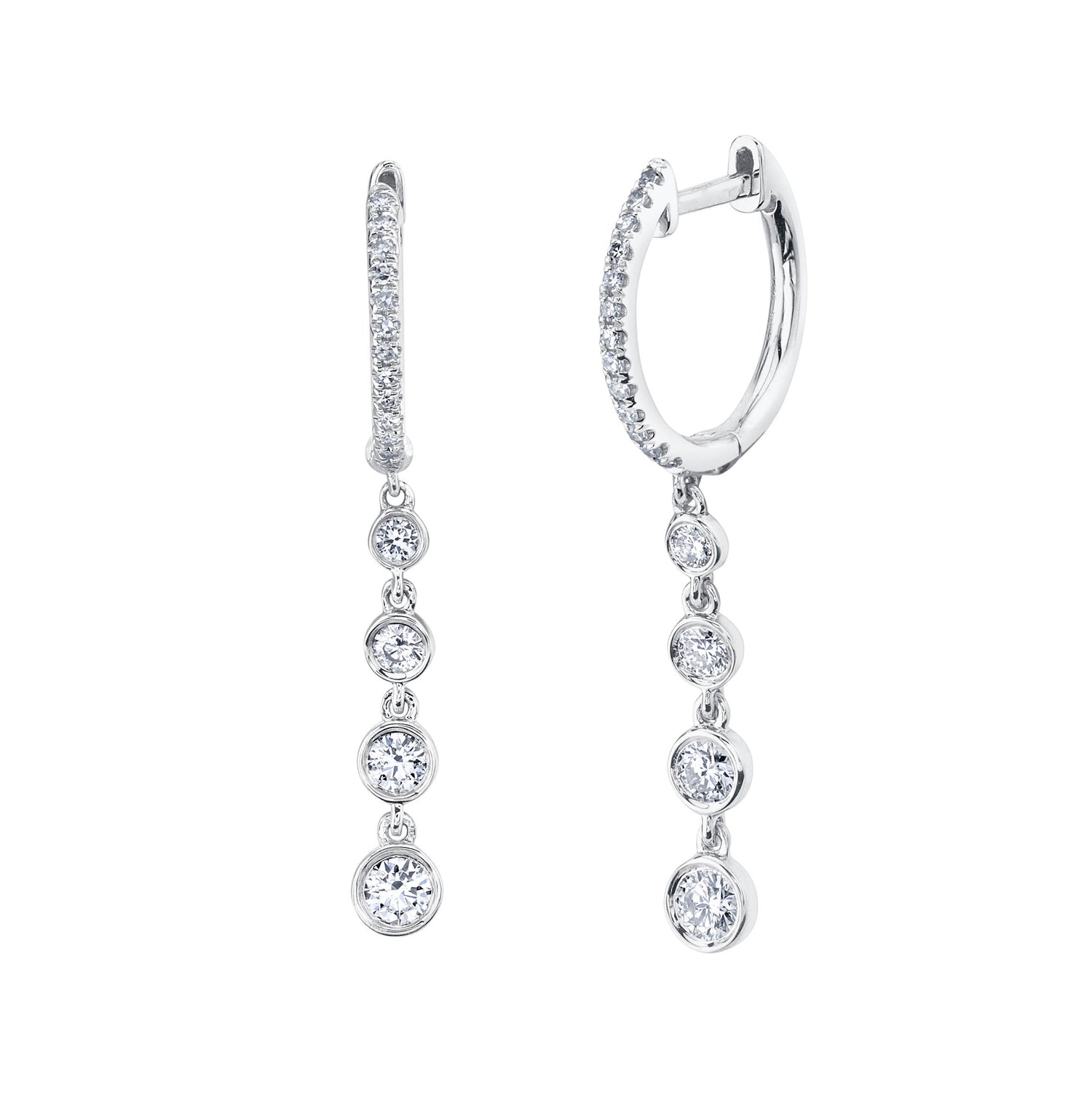 Huggie Droplet Earrings - Pasha Fine Jewelry