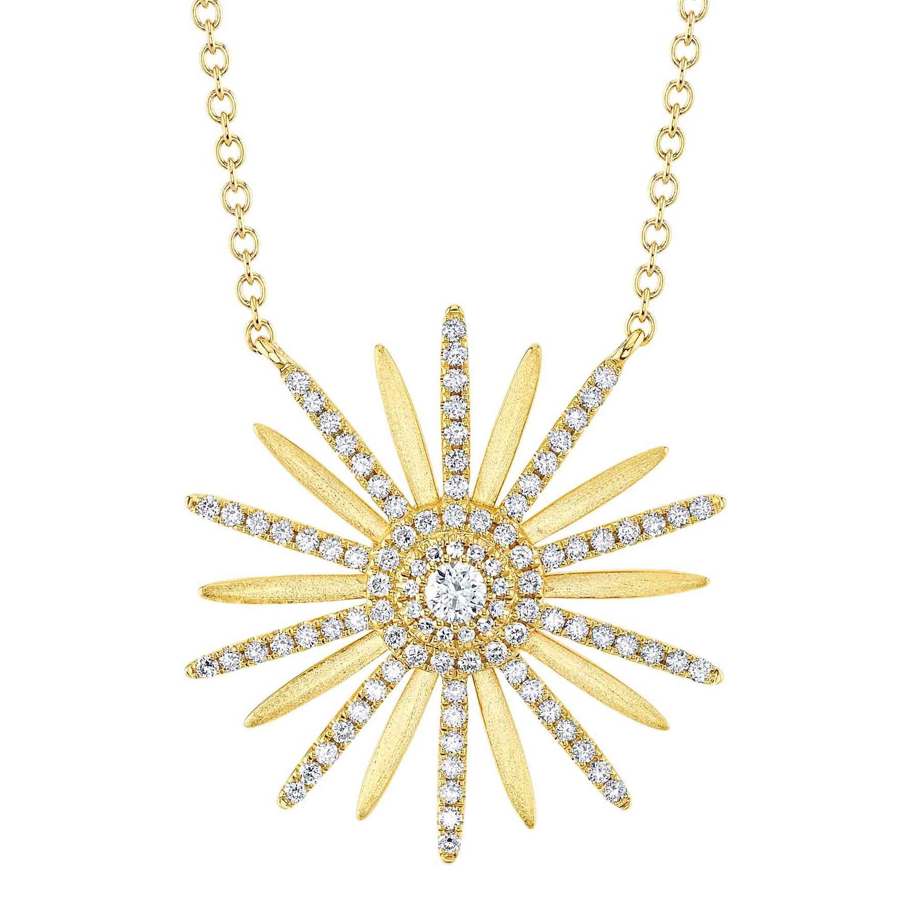 Diamond Flower Necklace - Pasha Fine Jewelry