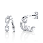 Chain Link Huggie - Pasha Fine Jewelry