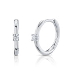 Single Diamond Huggie - Pasha Fine Jewelry
