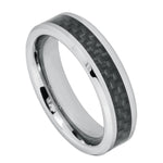 Black Carbon Fiber Inlay - Pasha Fine Jewelry