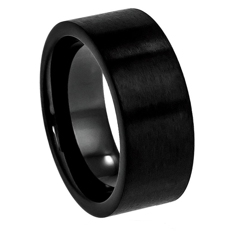 Black Tungsten Flat Brushed - Pasha Fine Jewelry