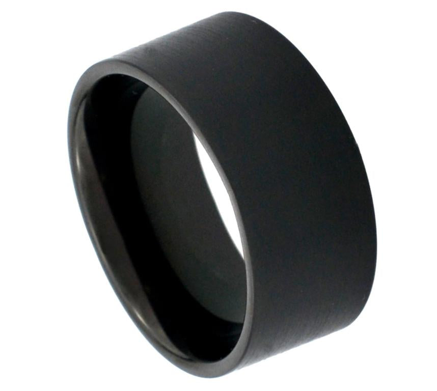 Black Tungsen Pipe Cut - Pasha Fine Jewelry