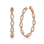 Infinity Oval Hoops - Pasha Fine Jewelry