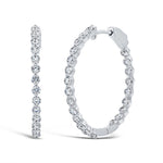 Single Prong Hoops - Pasha Fine Jewelry