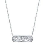 Baguette Bar Necklace - Pasha Fine Jewelry
