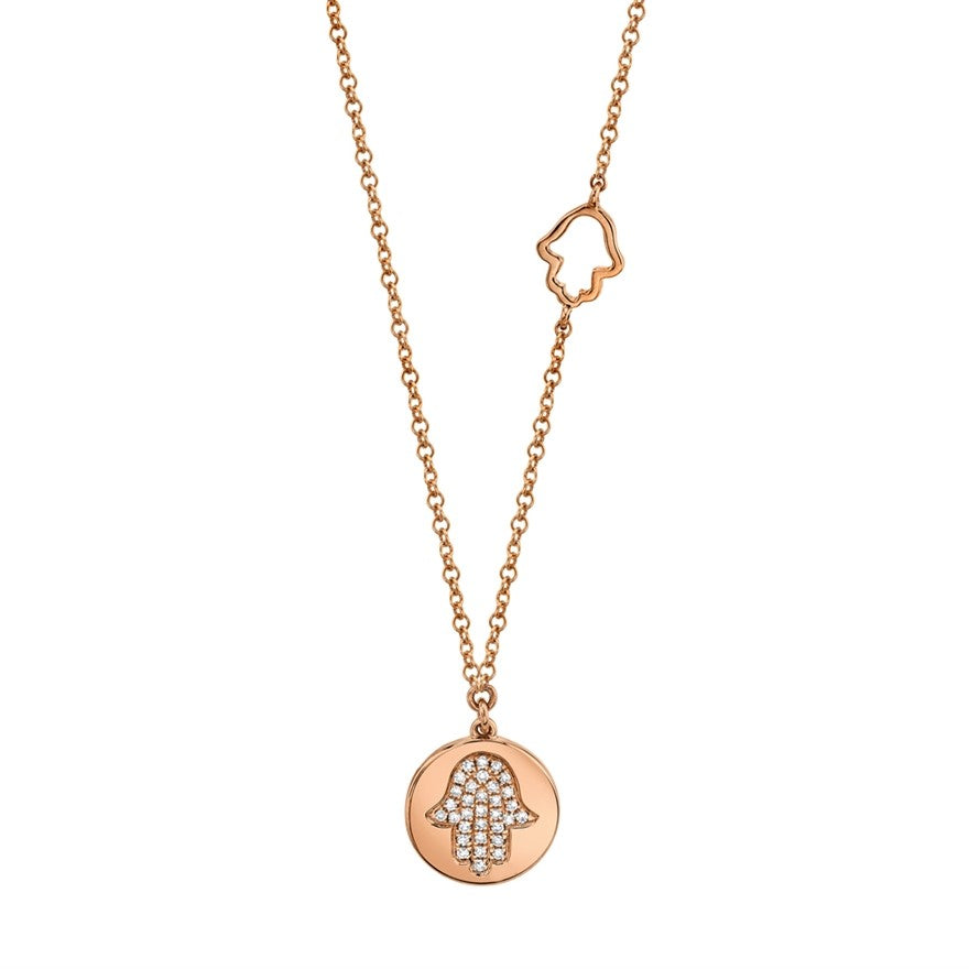Double Hamsa Medallion - Pasha Fine Jewelry