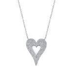 Pave Heart Necklace - Pasha Fine Jewelry