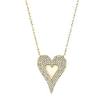 Pave Heart Necklace - Pasha Fine Jewelry