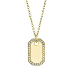 Dog Tag Necklace - Pasha Fine Jewelry