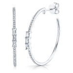 Baguette Hoops - Pasha Fine Jewelry