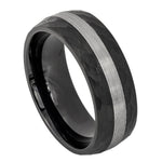 Two Tone Hammered Band - Pasha Fine Jewelry