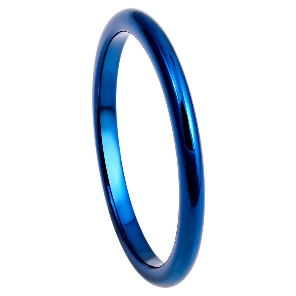 2mm Blue Tungsten - Pasha Fine Jewelry