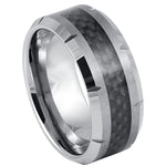 Black Carbon Fiber Inlay - Pasha Fine Jewelry