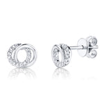 Double Cirlce Studs - Pasha Fine Jewelry