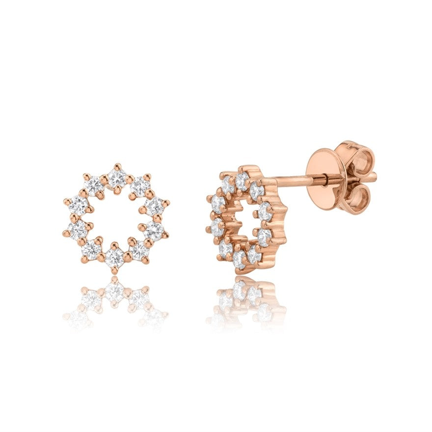 Circle Studs - Pasha Fine Jewelry