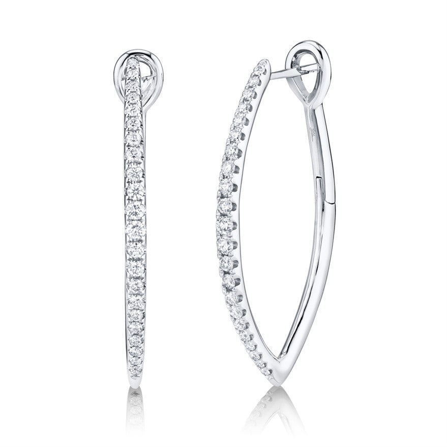 V Hoops - Pasha Fine Jewelry