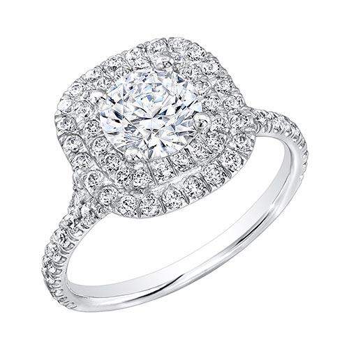 Double Halo Cushion - Pasha Fine Jewelry