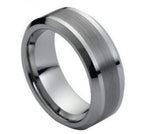 Brushed Center & Shiny Edge - Pasha Fine Jewelry