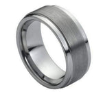 Brushed Center Stepped Edge - Pasha Fine Jewelry