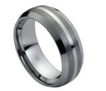 Brushed Sides with High Polish Line - Pasha Fine Jewelry