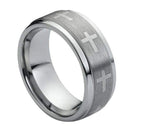 Crosses on Brushed Center - Pasha Fine Jewelry