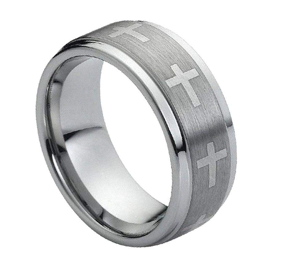 Crosses on Brushed Center - Pasha Fine Jewelry