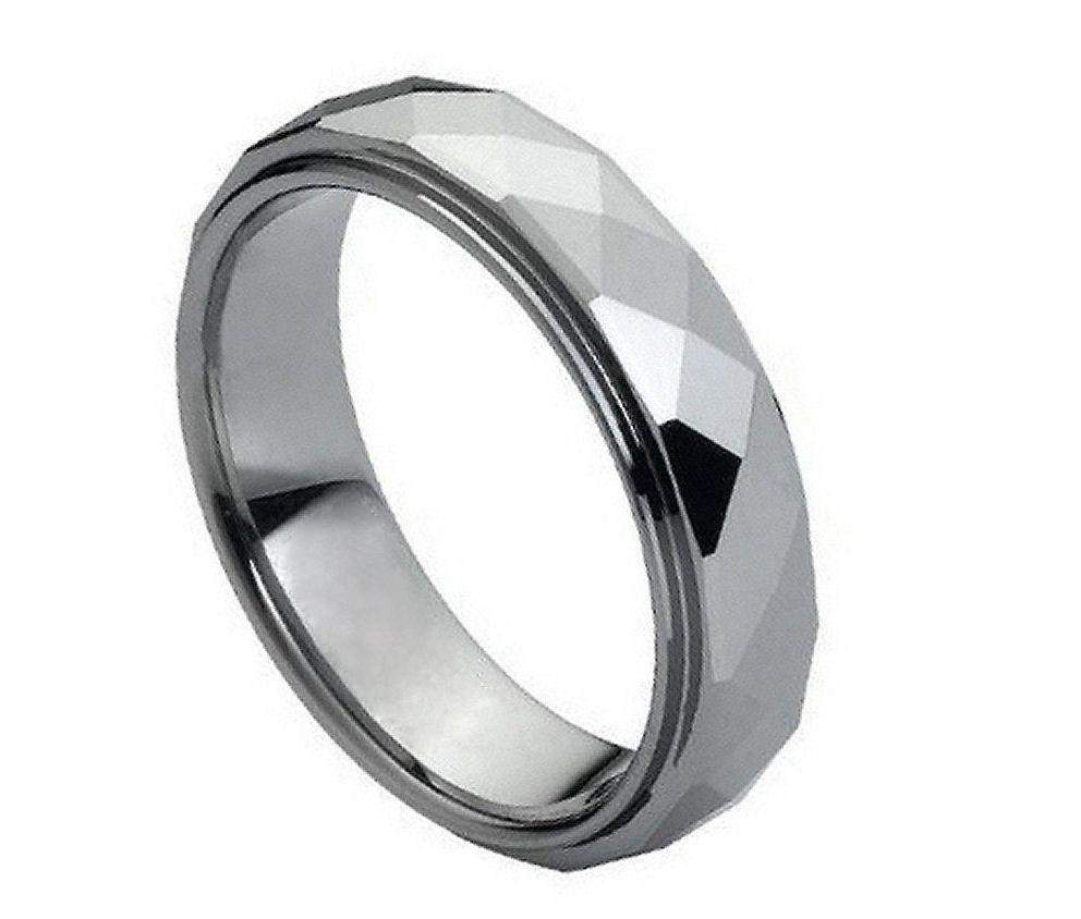 Domed Faceted with Stepped Edge - Pasha Fine Jewelry