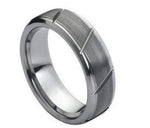 Multiple Diagonal Grooves Brushed - Pasha Fine Jewelry