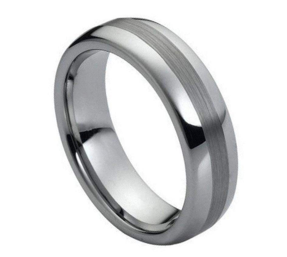 Polished Shiny with Brushed Center - Pasha Fine Jewelry