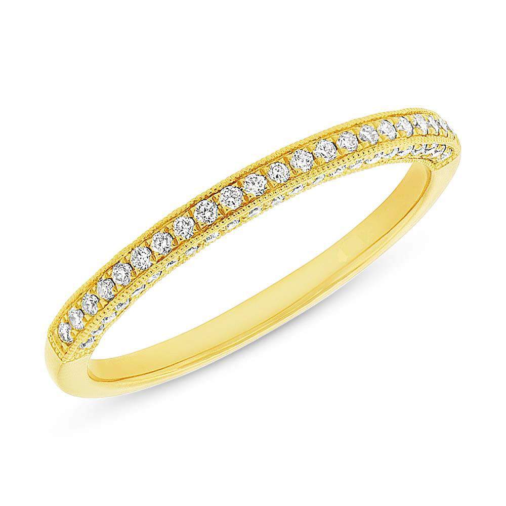 3 Sided Pave Band - Pasha Fine Jewelry