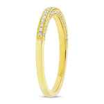 3 Sided Pave Band - Pasha Fine Jewelry