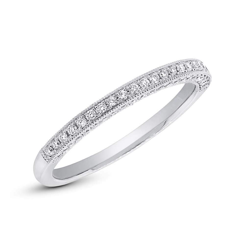 3 Sided Pave Band - Pasha Fine Jewelry