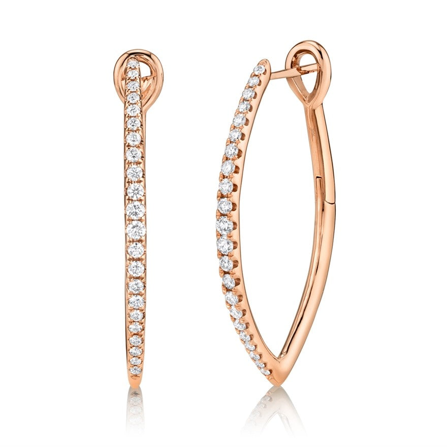 V Hoops - Pasha Fine Jewelry