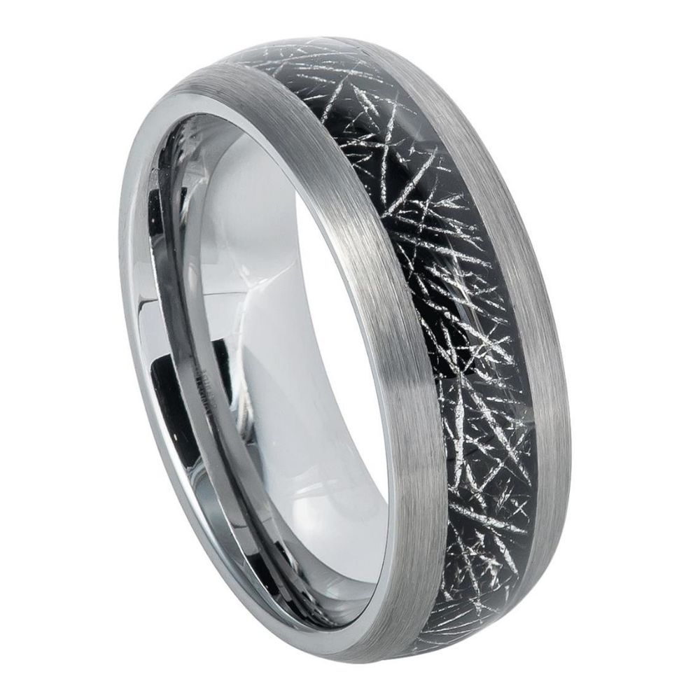 Meteorite Tungsten Band - Pasha Fine Jewelry